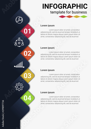 Infographic business steps to success  data.Presentation chart.diagram with steps template.Creative vector illustration.