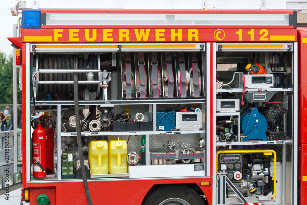 Feuerwehr Equipment Stock Photo