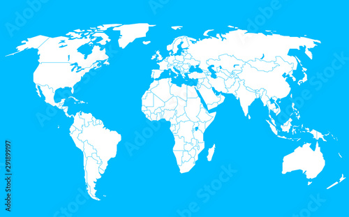 World map infographic template. Layered template