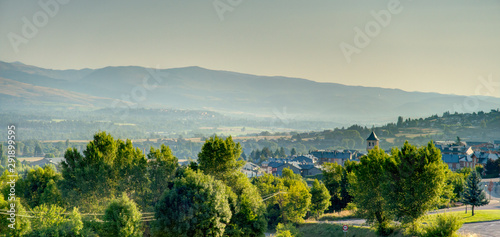 Cerdanya landscape, Catalonia, HDR image photo