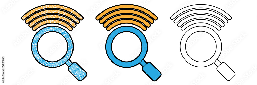 online search icon design vector with texture. editable outline for other style online search icon design vector with texture. editable outline for other style
