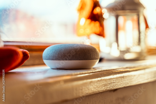 Obraz w ramie Smart ai speaker. Smart home concept 
