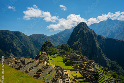 Machu Picchu, ancient Andean Inca town photo