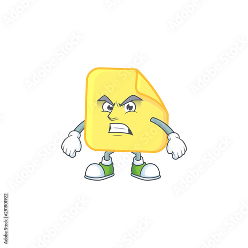 Scream yellow rounded sticker paper for business