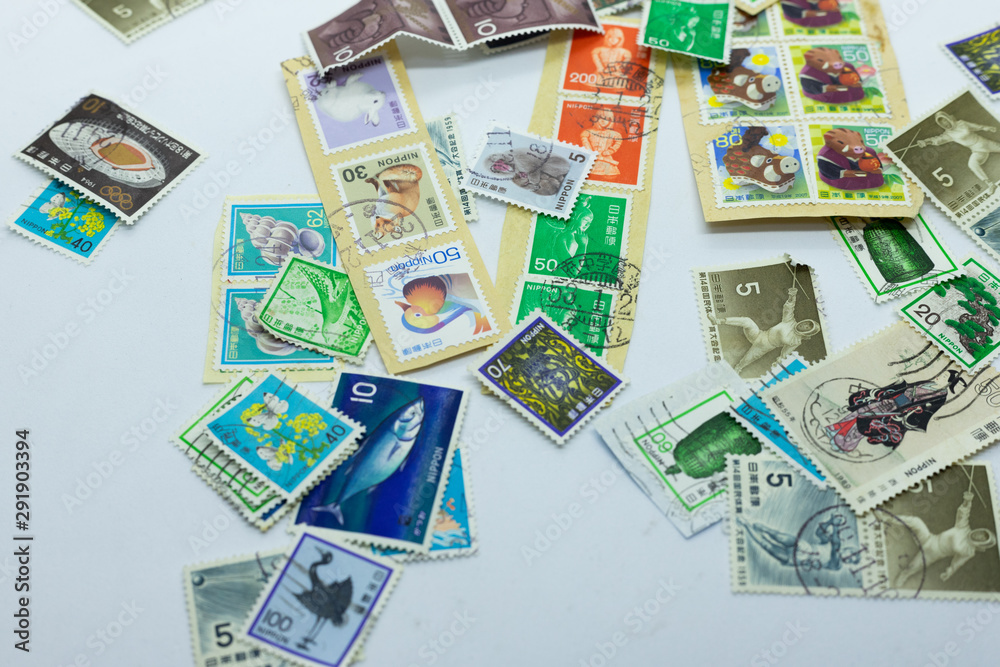 Fototapeta premium 使用済み切手