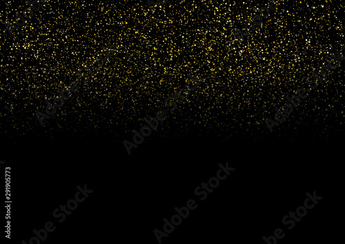 Wallpaper Mural Abstract golden glowing dust particles vector background Torontodigital.ca