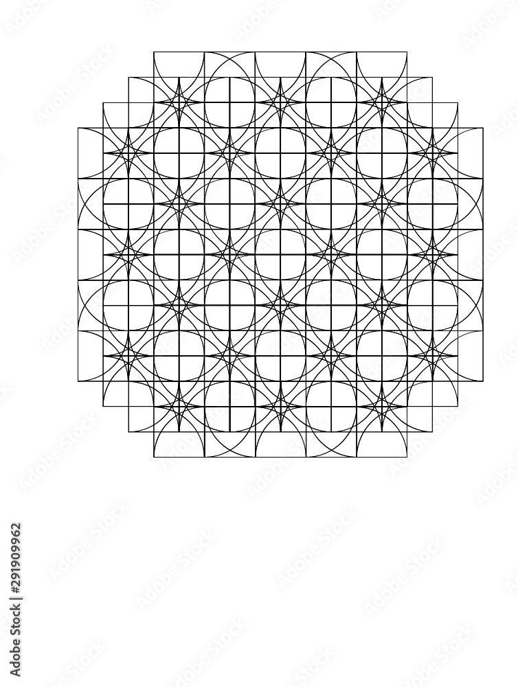 Fototapeta premium Image of abstract geometric Pattern