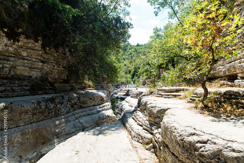 Kolympithres formations in Papingo mountain, Ioannina, Epirus, Greece photo