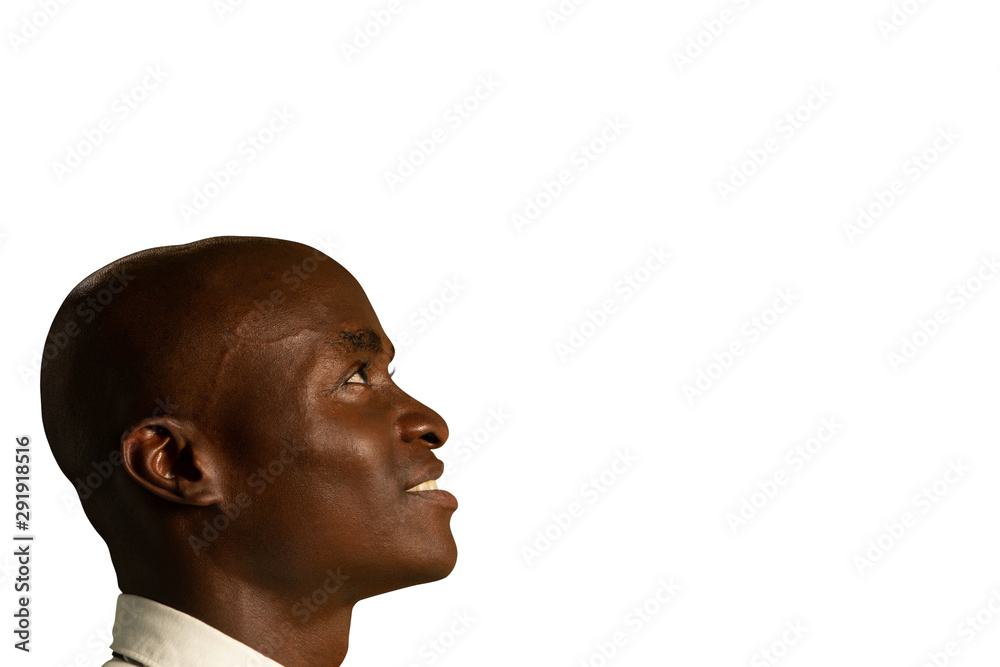 Profile of young businessman Profile of young businessman