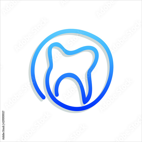 Dental Care Logo. Dentist Symbol. Tooth Icon Vector Eps 10.
