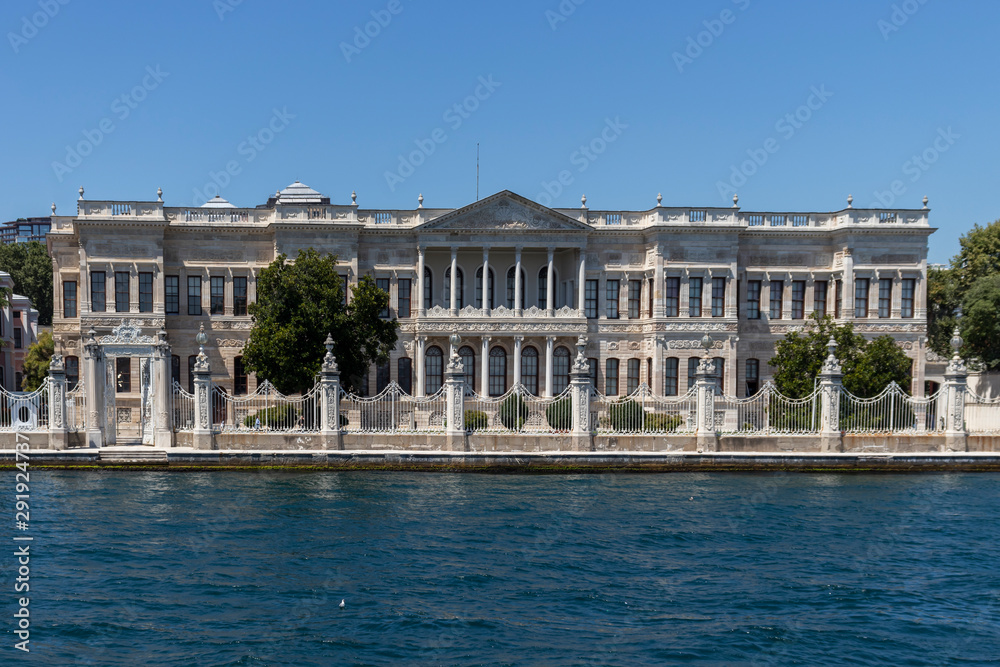 View from Bosporus to Dolmabahce Palace city of Istanbul View from Bosporus to Dolmabahce Palace city of Istanbul
