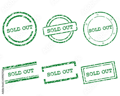 Sold out Stempel