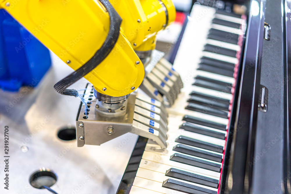 robot playing piano robot playing piano