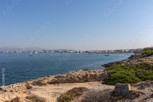 Fototapeta Naklejka Na Ścianę i Meble -  PALMA DE MALLORCA, SPAIN, Balearic. West coast on the island of Palma de Mallorca. Landscape.