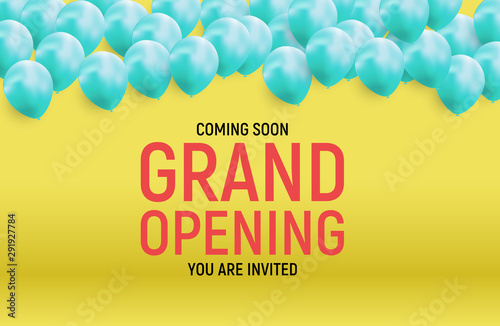Grand opening concept. Vector Illustration