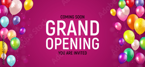 Grand opening concept. Vector Illustration