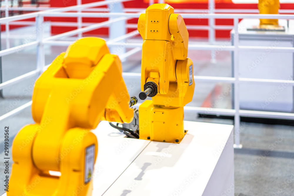 Fototapeta premium robot arm in factory