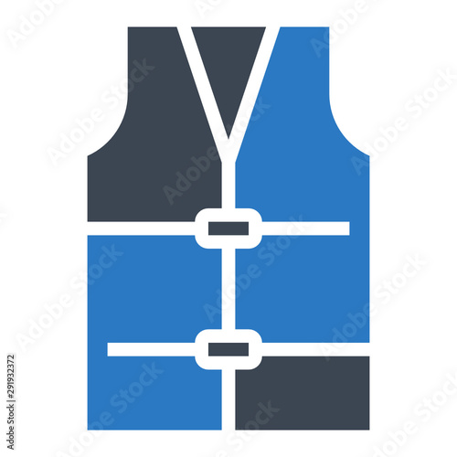 Accessories, clothes, coat, safety, secure, tool containor vector icon