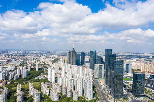 city skyling in suzhou china