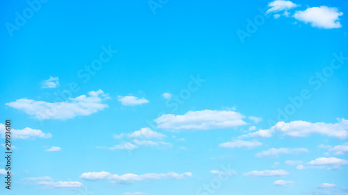 Blue sky with white clouds - background