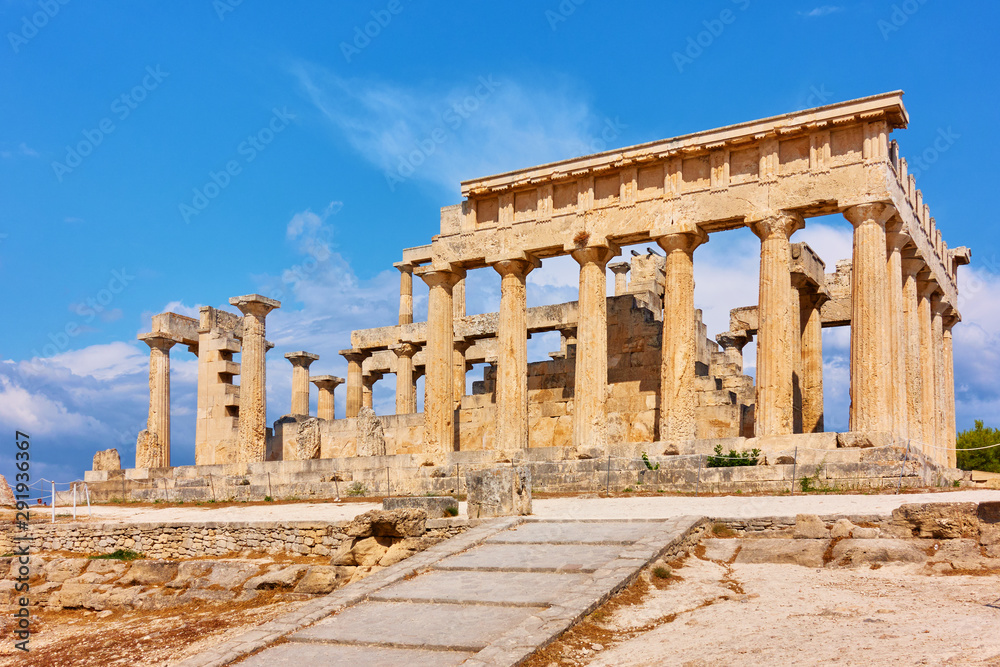 Ancient temple of Aphaea in Aegina