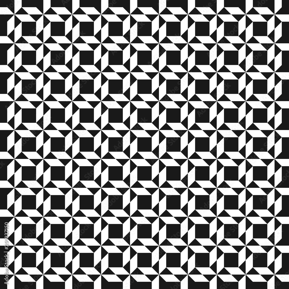 Seamless abstract geometric pattern with weaving elements Seamless abstract geometric pattern with weaving elements