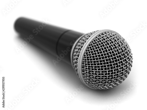 Microphone. Image with clipping path