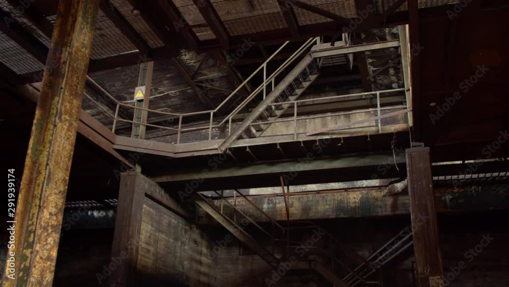 Creepy Abandoned Industrial Building Interior Creepy Abandoned Industrial Building Interior