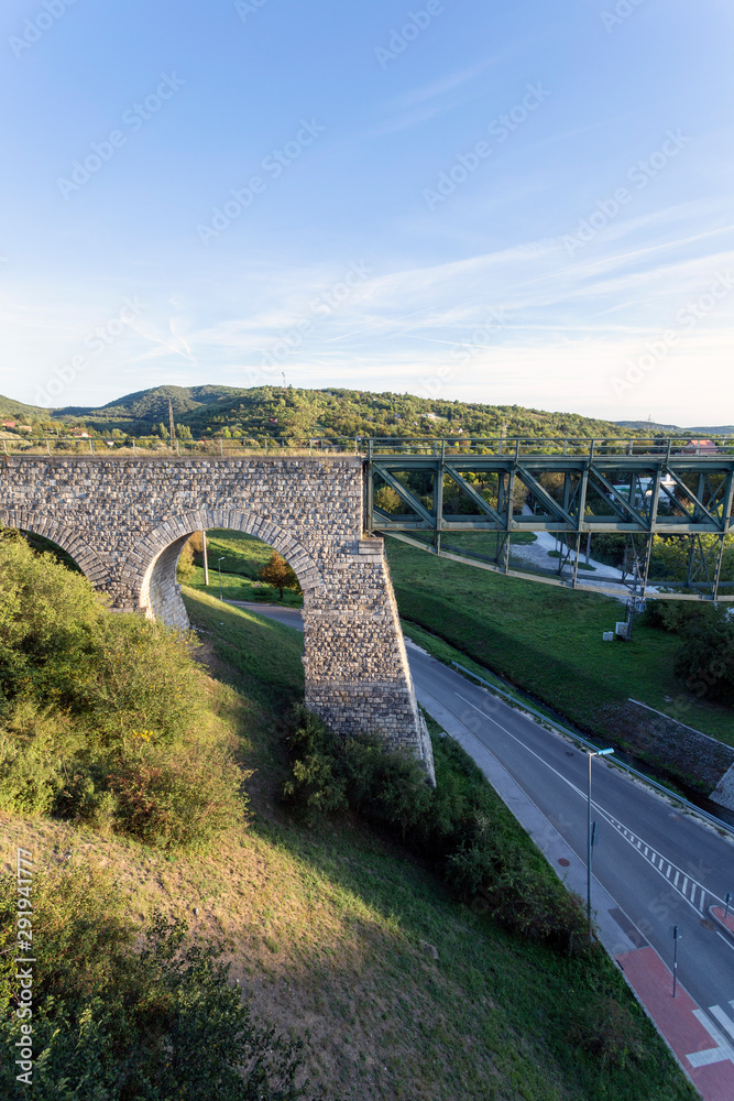 Railway viaduct in Biatorbagy, Hungary