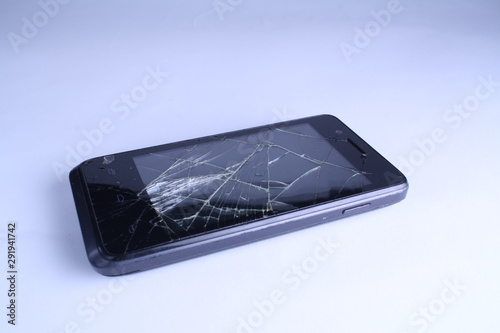 crashied display of cell phone photo