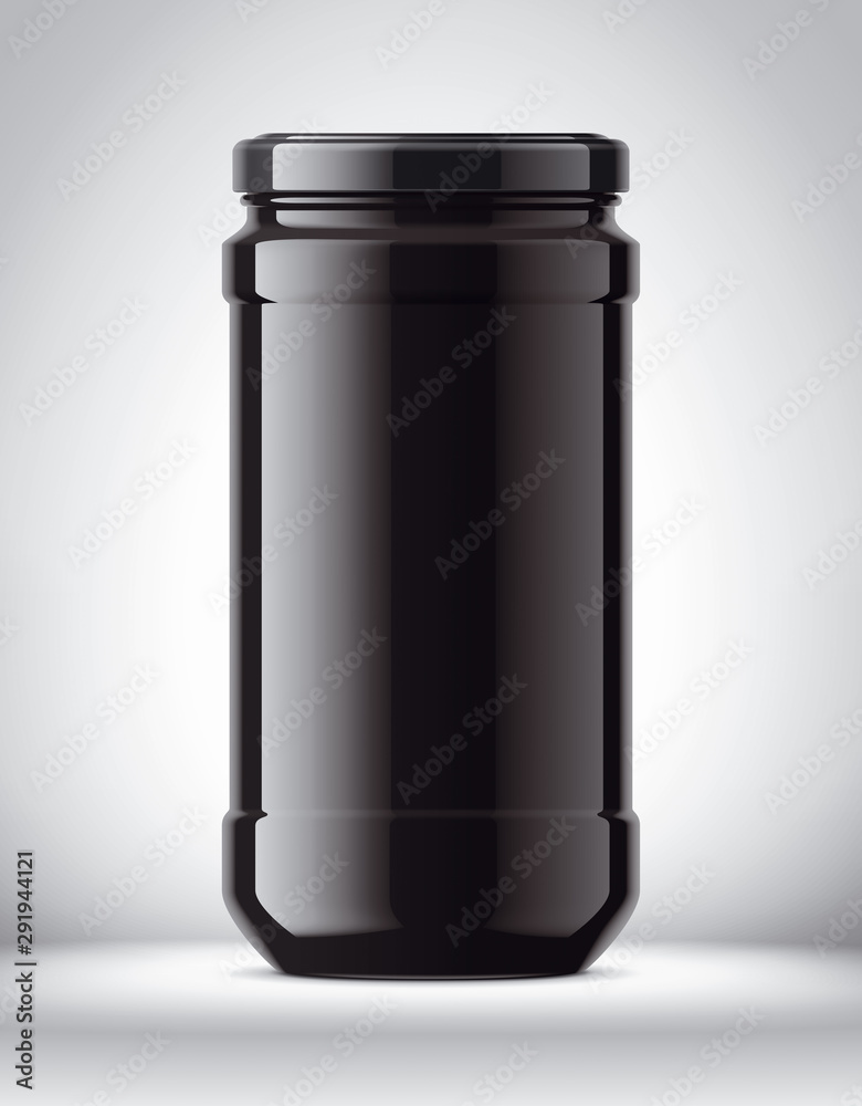 Glass Jar Mockup on Background. Glass Jar Mockup on Background.