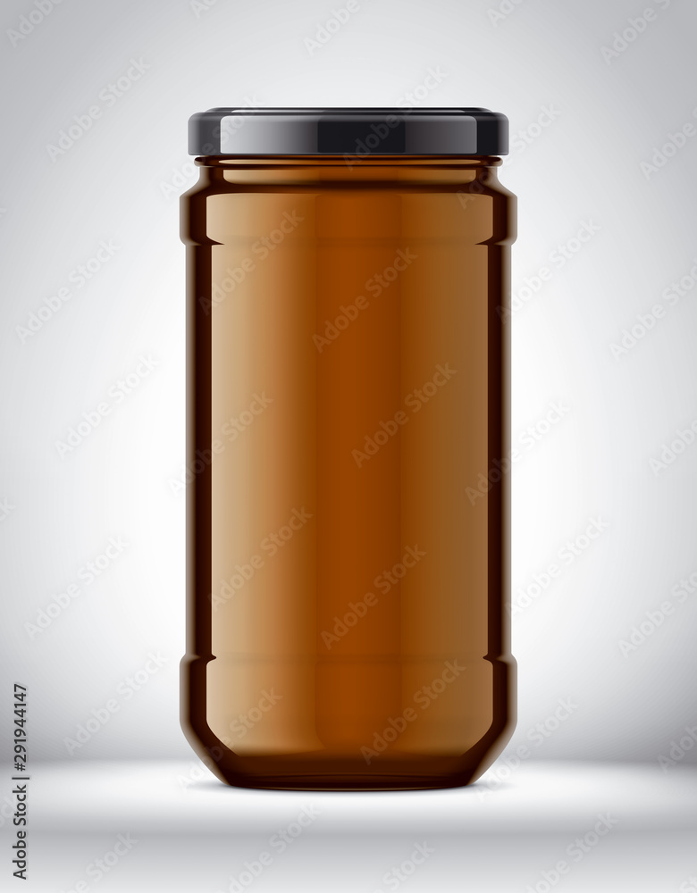 Glass Jar Mockup on Background. Glass Jar Mockup on Background.