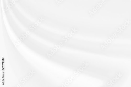 Fototapeta Naklejka Na Ścianę i Meble -  Closeup  elegant crumpled of white silk fabric cloth background and texture. Luxury background design.-Image.