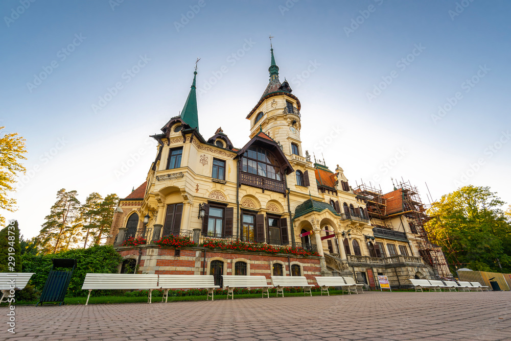Chateau Lesna in Zoo Zlin, Vsetin district, Moravia, Czech Republic