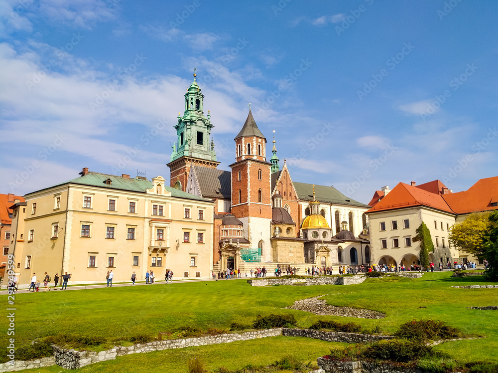 Wawel cathedral in Krakow, Poland