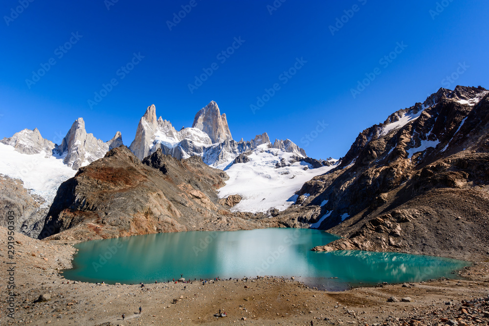 Laguna De Los Trek and and Fitz Roy Mountain,  Los Glaciares National Park, Patagonia, Argentina