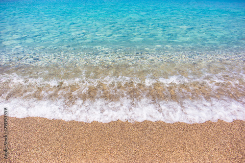 Beach with crystal clear turquoise water