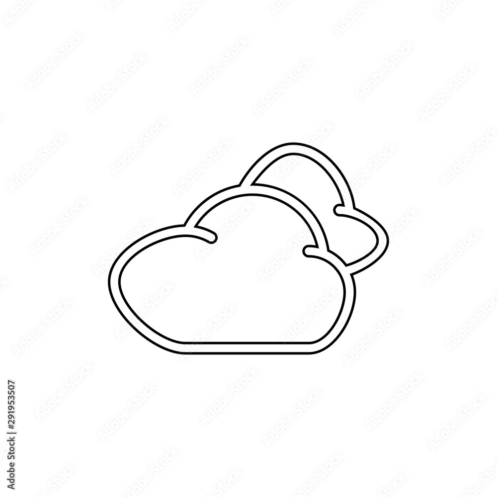 Cloud icon. Meteo weather symbol Cloud icon. Meteo weather symbol