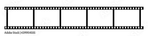  Filmstrip mockup icon isolated. Vector illustration