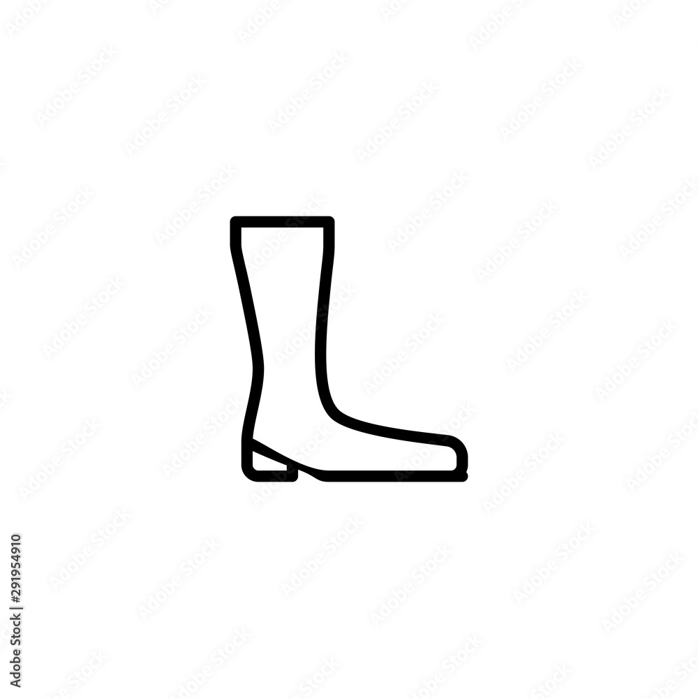 Boot icon. Winter shoe sign Boot icon. Winter shoe sign