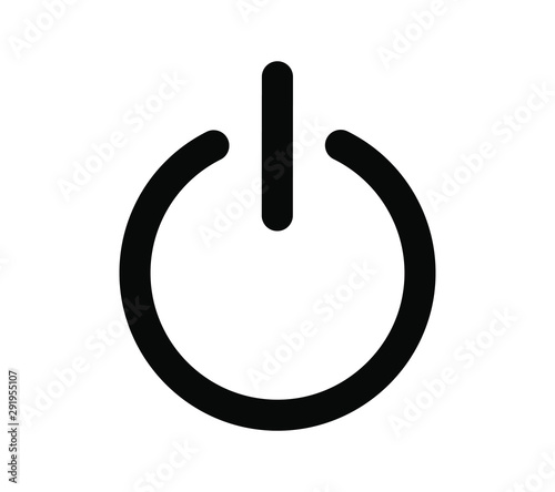 power button vector illustration icon.