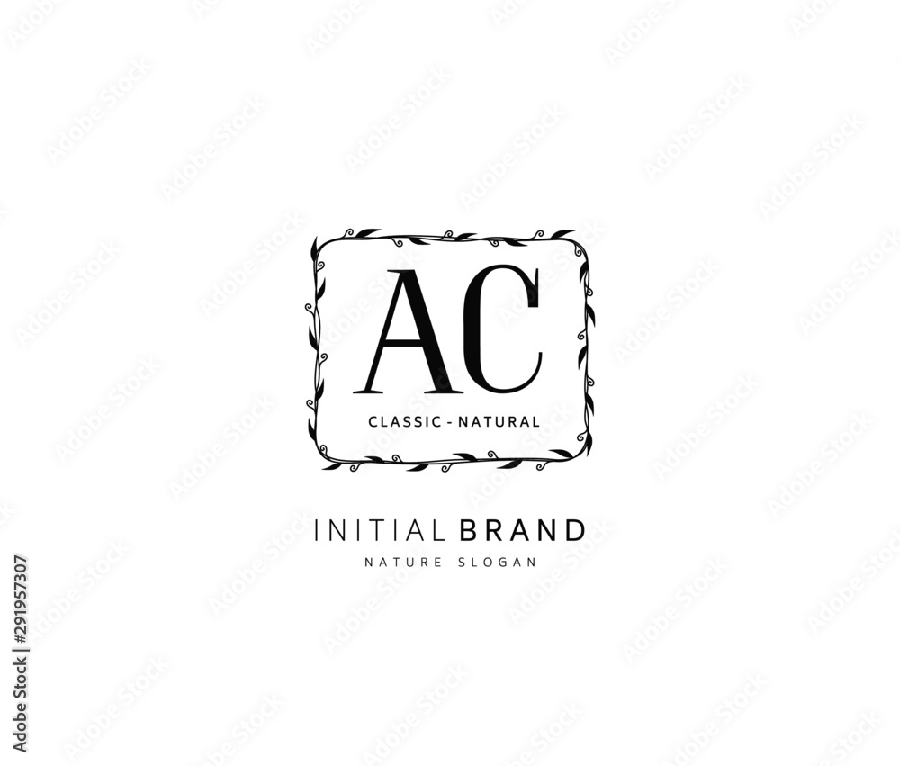 A C AC Beauty vector initial logo, handwriting logo of initial signature, wedding, fashion, jewerly, boutique, floral and botanical with creative template for any company or business. A C AC Beauty vector initial logo, handwriting logo of initial signature, wedding, fashion, jewerly, boutique, floral and botanical with creative template for any company or business.