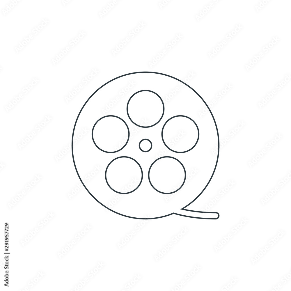 Film icon. Cinema isolated symbol