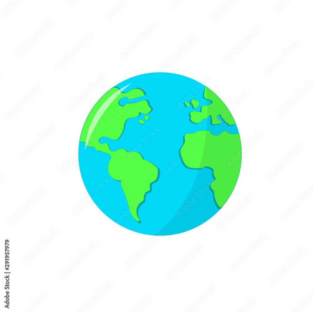 planet Earth isolated on white background