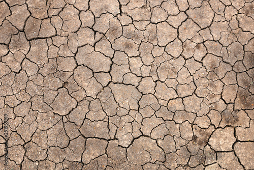Ground cracked ground background image in dry season
