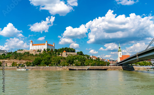 Panoramic view over Bratislava in Slovakia