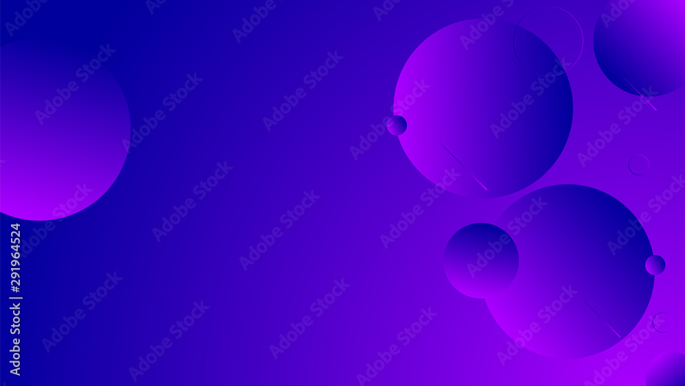 Abstract violet background design. Geometric circles and light effect Abstract violet background design. Geometric circles and light effect