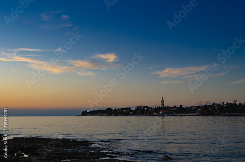 The small village on the Istrian west coast