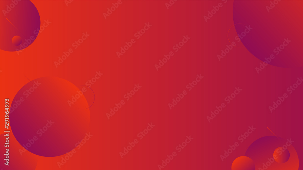 Abstract red background design. Geometric circles and light effect Abstract red background design. Geometric circles and light effect