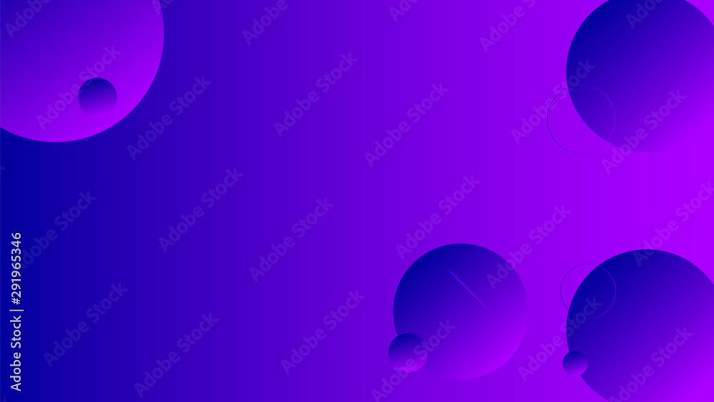 Abstract violet background design. Geometric circles and light effect Abstract violet background design. Geometric circles and light effect
